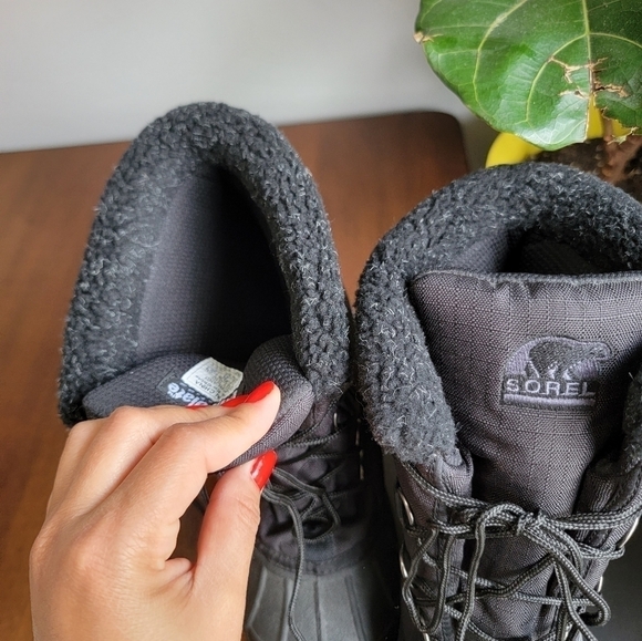 Sorel Cumberland black snow winter waterproof boots size 10 black - Picture 6 of 9